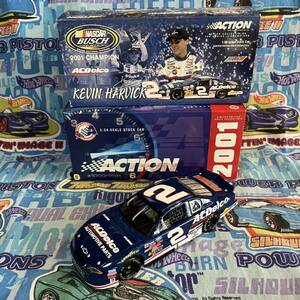 1/24 ACTION アクション 2001 BUSCH シリーズ チャンピオン #2 ACDelco ナスカー 当時物 ミニカー KEVIN HARVICK アメ車 レーシングカー