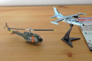 1/144 エフトイズ 富士 UH-1H 陸上自衛隊旧塗装 & 三菱 MU-2S 航空自衛隊 航空救難団セット 現状渡し