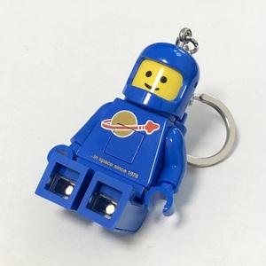 レゴ LEGO キーホルダー LEDライト ★ クラシックスペース 青 クラシックスペースマン 宇宙飛行士 キーリング