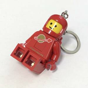 レゴ LEGO キーホルダー LEDライト ★ クラシックスペース 赤 クラシックスペースマン 宇宙飛行士 キーリング