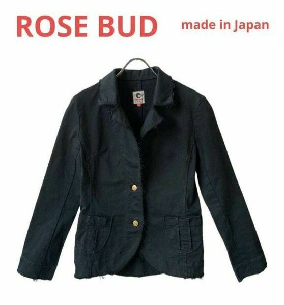 ROSE BUD（ローズバッド）ストレッチクロス 2ボタンジャケット 1（S）