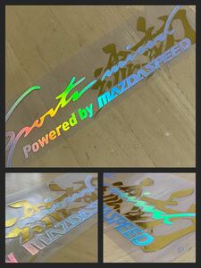 MAZDA SPEED soul moving Rainbow plating new goods sticker gold RX8 RX7 Roadster Demio AutoExe CX-3 CX-5 FD3S SE3P Atenza 