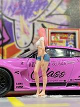 1/64 自撮り　お姉様　美尻　フィギュア　　トミカサイズ　ジオラマ　精密塗装　ホットウィール　MINI GT LBWK など_画像8