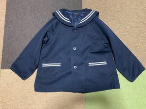 古着 園児服 120cm　登園服　制服　保育園　幼稚園　児童館　子供服　男の子　女の子　キッズ　kids ネイビー 紺色