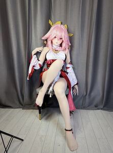 衣装付 全頭面 原神 八重神子 やえみこ 着ぐるみ 美少女 マスク kigurumi コスプレ アトラク コスチューム 