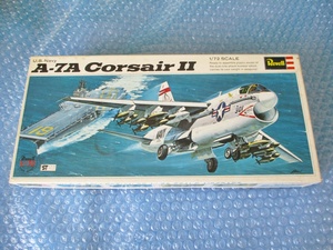 プラモデル レベル Revell 1/72 A-7A コルセア A-74 Corsair II 未組み立て 昔のプラモ デカール切り取りあり ランナー汚れあり