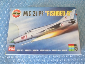 プラモデル エアーフィックス AIRFIX 1/144 MiG 21PF フィッシュベッド FISHBED 未組み立て 昔のプラモ 海外のプラモ