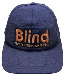 当時物 レア USA製 Blind Skateboards Skateboarding ロゴ 刺繍 6パネル キャップ 帽子 / ビンテージ SK8 スケート 90s