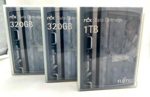 3本セット ★ FUJITSU RDX Data Cartridge・富士通 RDX データカートリッジ 1TB / 320GB / 320GB ★送料S★