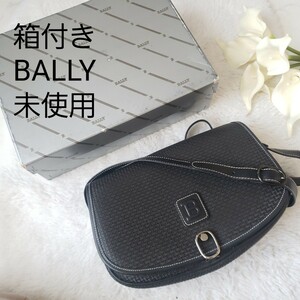 未使用♪箱付きBALLYショルダーバッグ ビンテージ バリー Bロゴ入り