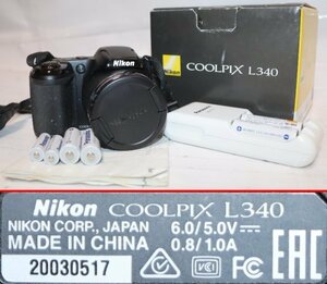 【A04034】カメラ ニコン【Nikon COOLPIX L340】