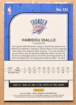 HAMIDOU DIALLO (ハミドゥ・ディアロ) 2019-20 HOOPS PREMIUM STOCK トレーディングカード 【NBA,オクラホマシティサンダー,OKC THUNDER】_画像2