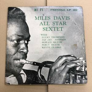 (10inch) Miles Davis All Star Sextet［PRLP-182］アメリカ盤 Prestige DG Flat RVG Rudy Van Gelder / Kenny Clarke / Horace Silver