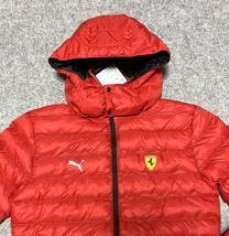 新品◇PUMAｘFerrari プーマ フェラーリ コラボ◇US/M 日本L相当◇ エコ パックライト ジャケット パッカブル 軽量 中綿◇定価15,400円 _画像4