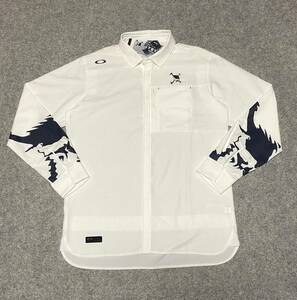 送料350円～◇新品◇OAKLEY オークリー ゴルフ◇XL(JPN)◇吸汗速乾・肌面ドライ Skull Frequent Ls Shirts スカル長袖シャツ