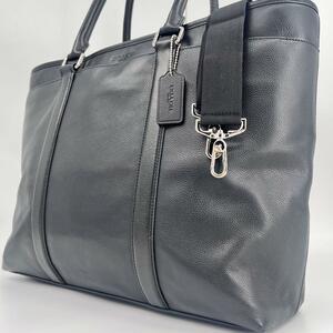 COACH コーチ 2way トートバッグ ショルダー ビジネス ブリーフケース メトロポリタン レザー ブラック 黒 斜め掛 肩掛 A4可 メンズ 54758