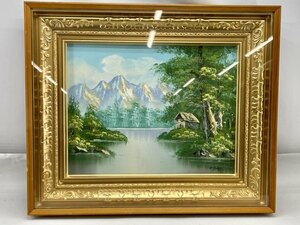 Art hand Auction K.AOKI 油画 风景画 带框 青木 [18416, 绘画, 油画, 自然, 山水画