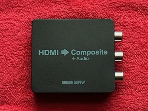Sanwa Supply HDMI→コンポジット(RCAピン)　変換コンバーター　「VGA-CVHD3」USED