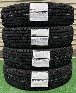 全国送料無料【2023年製】BRIDGESTONE ブリヂストン W300 145/80R12 80/78N スタッドレスタイヤ 新品 4本セット