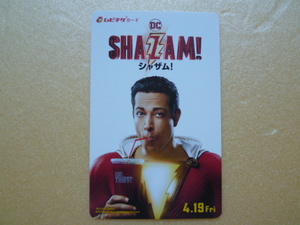 ◆011★　使用済　ムビチケ　半券　映画　★　シャザム！　★　DCコミックス　アメコミ　SHAZAM　★