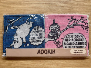 MOOMIN круг .go Blanc ткань Coaster 4 шт. комплект . делать Moomin Moomin 