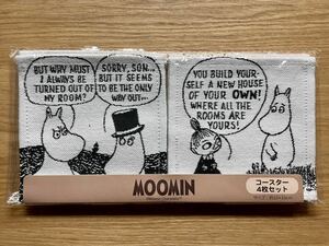 [SALE]MOOMIN круг .go Blanc ткань Coaster 4 шт. комплект little mii. I der Moomin 