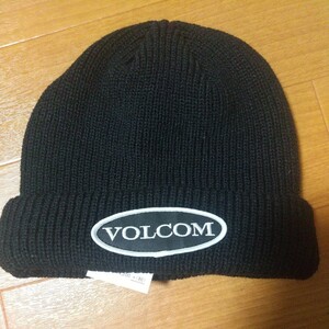 新品未使用★送料無料★VOLCOM ボルコム BEANIE ビーニーキャップ ニット帽old patch beanie volcom 黒