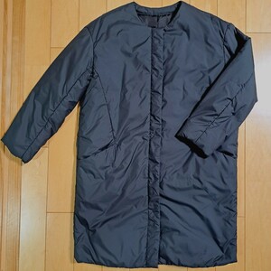 AEON コート ノーカラー 襟なし アウター 上着 黒 11号 11AR Lサイズ シンプル 可愛い コート イオン購入