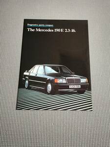 W201 Mercedes Benz 190E 2.3-16 catalog 1985 year 