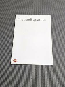 アウディ クワトロ カタログ 1987年 Audi Quattro
