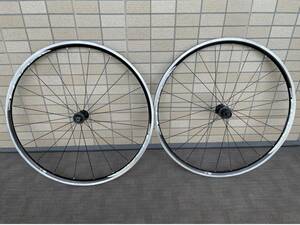 【中古】Shimano シマノ 完組ロードホイール R500 前後ペア 700C