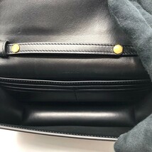 セリーヌ CELINE チェーンウォレット マーゴ 10L033 ブラック×GD金具 カーフスキン ショルダーバッグ レディース 中古_画像4