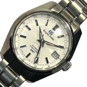 ヘリテージコレクション メカニカル ハイビート36000 GMT SBGJ255 ホワイト チタン 腕時計 メンズ 中古