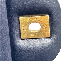 シャネル CHANEL デカマトラッセ30 ネイビー/GD金具 クロコダイルマット ショルダーバッグ レディース 中古_画像5