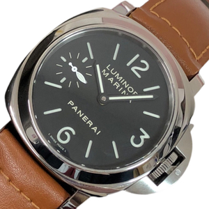 パネライ PANERAI ルミノールマリーナ PAM00111 ブラック ステンレススチール 腕時計 メンズ 中古