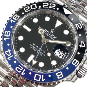 ロレックス ROLEX GMTマスター2 126710BLNR ブラック SS 腕時計 メンズ 中古