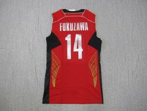 【新品】アシックス製 男子バレーボール日本代表 福澤 達哉#14仕様 ユニフォーム バレーボール日本代表_画像2