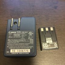 【送料無料】キヤノン Canon デジカメ　充電器(CB-2LU)＆バッテリーセット(NB-3L) 　黒_画像2