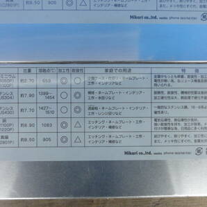 ♪ Hikari ユニホビー 素材シリーズ ステンレス HA2013 2.0mm 100×300mm×3枚/ HS2310 100×300mm 3.0mm×1枚 ※現状品 ■６０の画像5