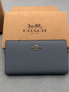 COACH コーチ 財布 長財布 プレゼント ブランド 小銭入れあり 新品未使用 ロゴ シグネチャー ラウンドファスナー レザー ウォレット B208