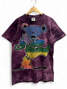 美品 1995 90s グレイトフルデッド GRATEFUL DEAD タイダイ ビッグベアー Bear Tシャツ Lサイズ Michael McGloin TENNESSEE RIVER バンドT