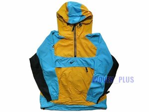 Mサイズ NIKE 90s ACG NYLON ANORAK JACKET 水色×山吹色×黒 エーシージー ナイロン アノラック ジャケット ナイキ