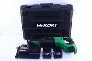 ●HiKOKI ハイコーキ CR36DA コードレスセーバソー セーバーソー DC36V 130mm 切断機 電動工具 付属品あり ケース付き【10885303】