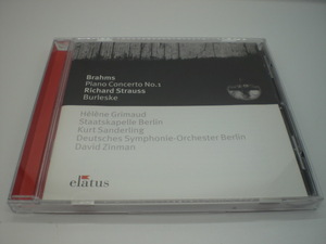 ブラームス：ピアノ協奏曲第1番、他　グリモー（ピアノ）、ザンデルリング/シュターツカペレ・ベルリン　1995・98年　ドイツ盤　倉2