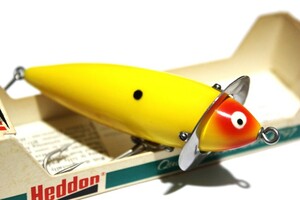 ■s3602 HEDDON 210 ヘドン 210 オールド 希少 サーフェス イエロー 縦割れ y ボックス■