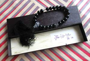 京念珠　未使用　黒檀　伝統製法　/　デパート購入品　格安 お買い得　3,000円均一セール　　