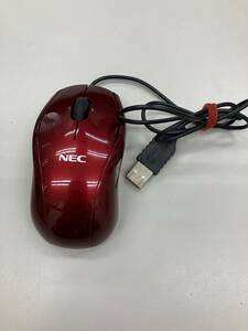 【 即決 】NEC M-UAL-120 純正 USB接続 レーザーマウス ワインレッド 853-410138-701-A 送料込 匿名配送