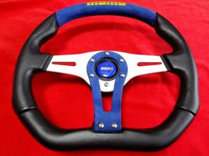 momo steering wheel TREK 34.5Φ 2002 モモ トレック 綺麗な美品 ホーンボタン 2種 リング 送料安価に 
