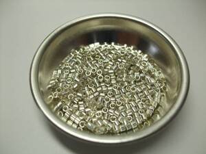 # including carriage metal pipe silver 2.2mm 200 piece # vo