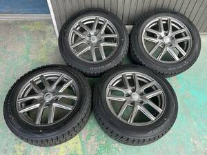 CR CRICKET 16×6.5J+38 5H-114.3＆ダンロップWINTER MAXX WM02 195/60R16 C26C27セレナバリ溝 2020年